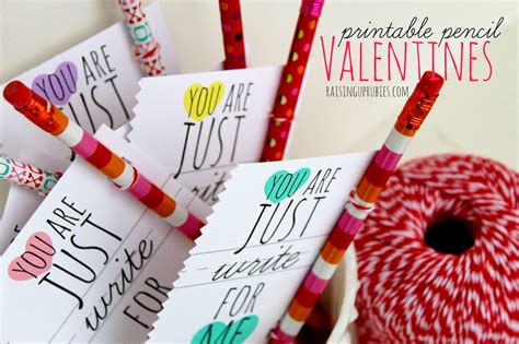 Pencil Valentine Printables
